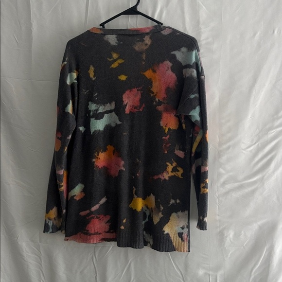 BRODIE SUPERNOVA OVERSIZED CARDIGAN IN ORGANIC WHITE/SUPER NOVA PRINT - Picture 8 of 9